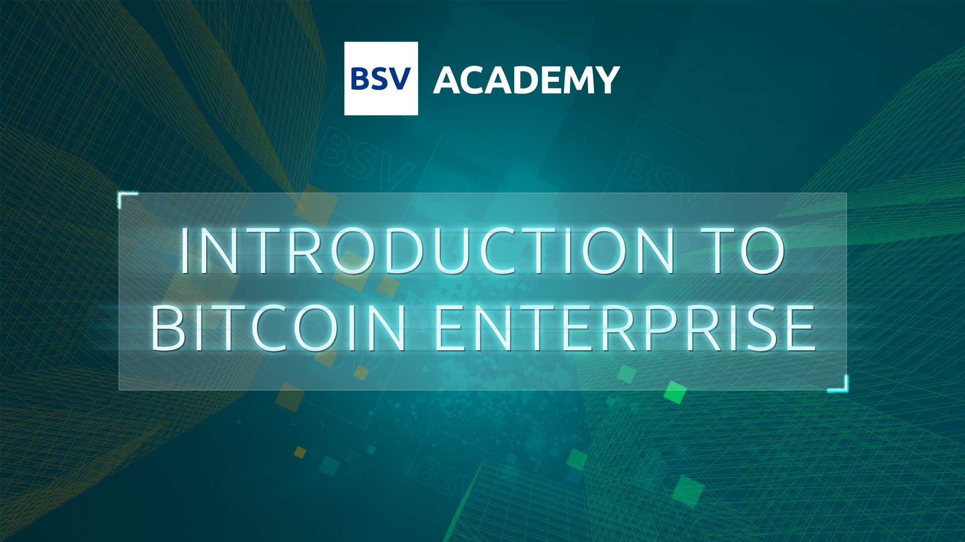 Introduction to Bitcoin Enterprise course banner