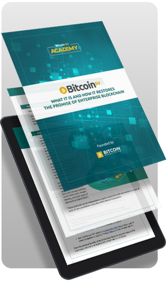 Bitcoin SV - what it is and how it restores the promise of enterprise blockchain ebook cover