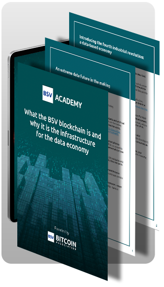 BSV Academy eBook: What the BSV blockchain is and why it is the infrastructure for the data economy